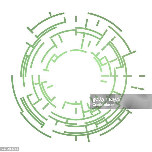 abstract connected lines polar coordinates. copy space in middle. note global color gradient of lines. - cracked glass background stock illustrations