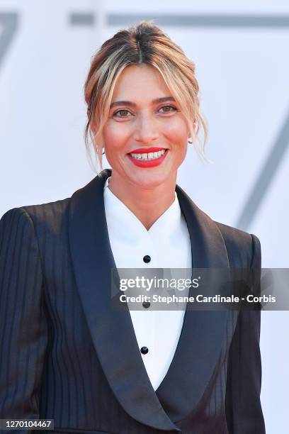 Anna Foglietta attends the photocall of the Patroness of the 77th Venice Film Festival on September 01, 2020 in Venice, Italy.