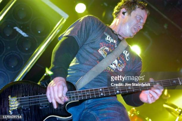 Vince Hornsby of the rock band Sevendust perform at the Gig nightclub in Los Angeles, California on November 13, 2003.