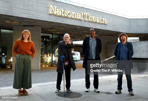 Maxine Peake, Vanessa Redgrave, Sir Lenny Henry and Sir Trevor Nunn poses for a photo at an event to lend support for an appeal to raise funds to...