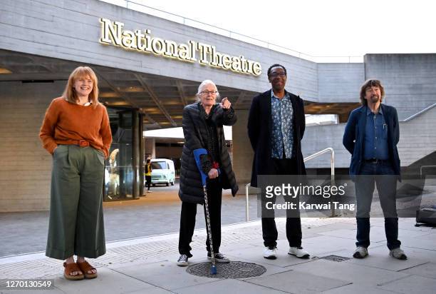 Maxine Peake, Vanessa Redgrave, Sir Lenny Henry and Trevor Nunn speak at an appeal to raise funds supporting jobs across the arts outside The...