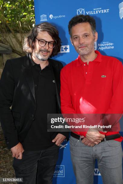 Directors Thomas Bornot and Cyril Montana attend the "Cyril Contre Goliath" Photocall at 13th Angouleme French-Speaking Film Festival on September...