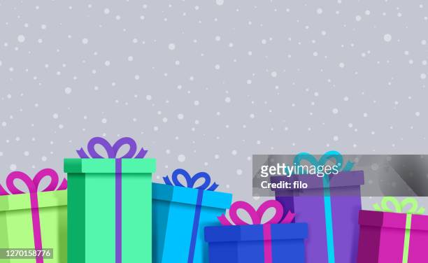 holiday gift background - lgbtqi people stock illustrations