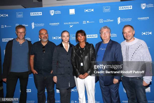 Producer Harold Valentin, Director Marc Fitoussi, President of France Television Delphine Ernotte, Director of the National Fiction of France...