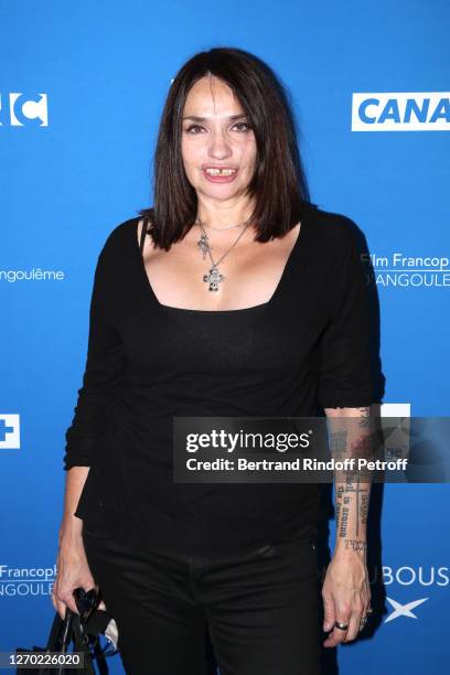 Actress Beatrice Dalle attends the "10%" Photocall at 13th Angouleme French-Speaking Film Festival on September 02, 2020 in Angouleme, France.