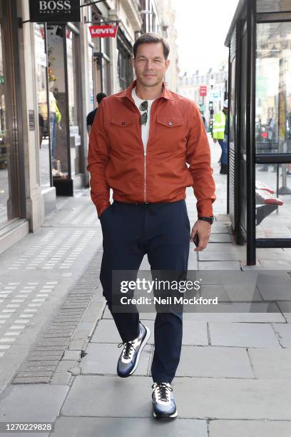 Paul Sculfor at the Anthony Joshua BOSS capsule collection at Hugo Boss Regent Street on September 02, 2020 in London, England.