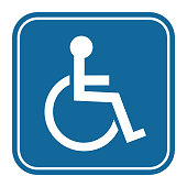 Disabled Handicap Icon. Invalid symbol
