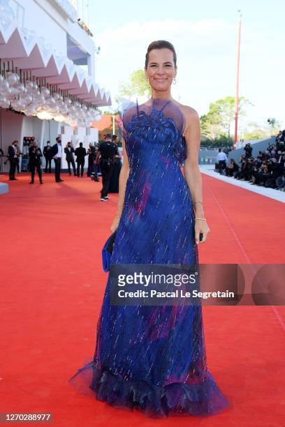 Roberta Armani walks the red carpet ahead of the Opening Ceremony and the "Lacci" red carpet during the 77th Venice Film Festival at on September 02,...