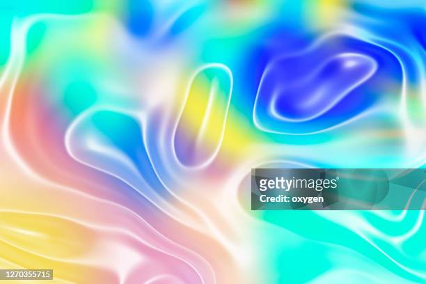 pastel colored fluid melting waves flowing liquid motion abstract candy background - pastel colored stock-fotos und bilder