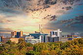 Aerial panorama of Gaborone city
