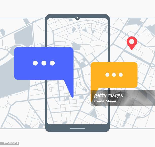 city map with navigation icon - generic location stock illustrations