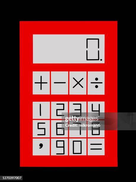 calculator - moltiplicazione foto e immagini stock