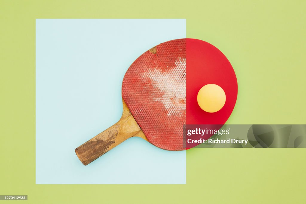 Composite image of old and new table tennis bats