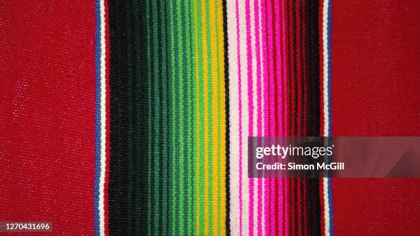 mexican serape textile - mexican textile stock pictures, royalty-free photos & images