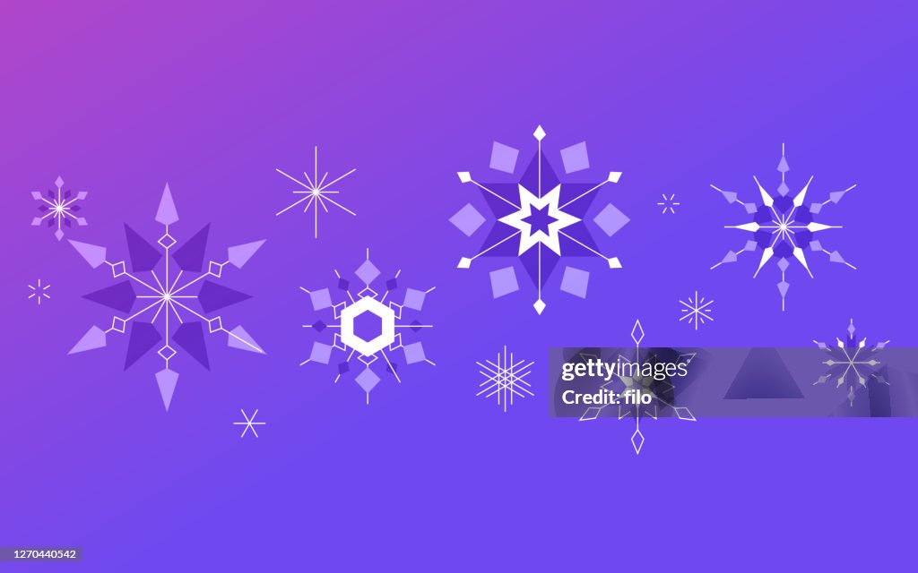 Simple Moder Snowflake Modern Snowflake Background High-Res Vector Graphic - Getty Images