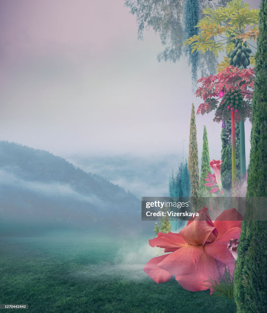 Abstract surreal nature background