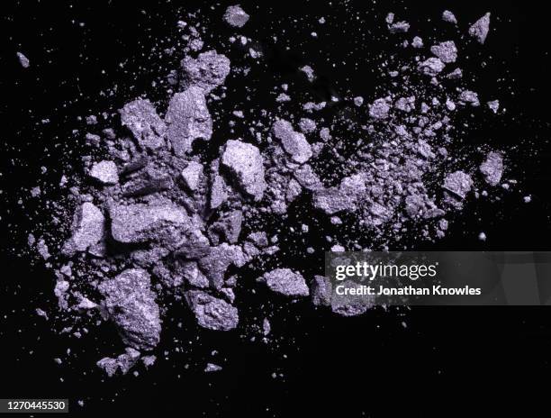 crushed purple eyeshadow - deterioration stock pictures, royalty-free photos & images