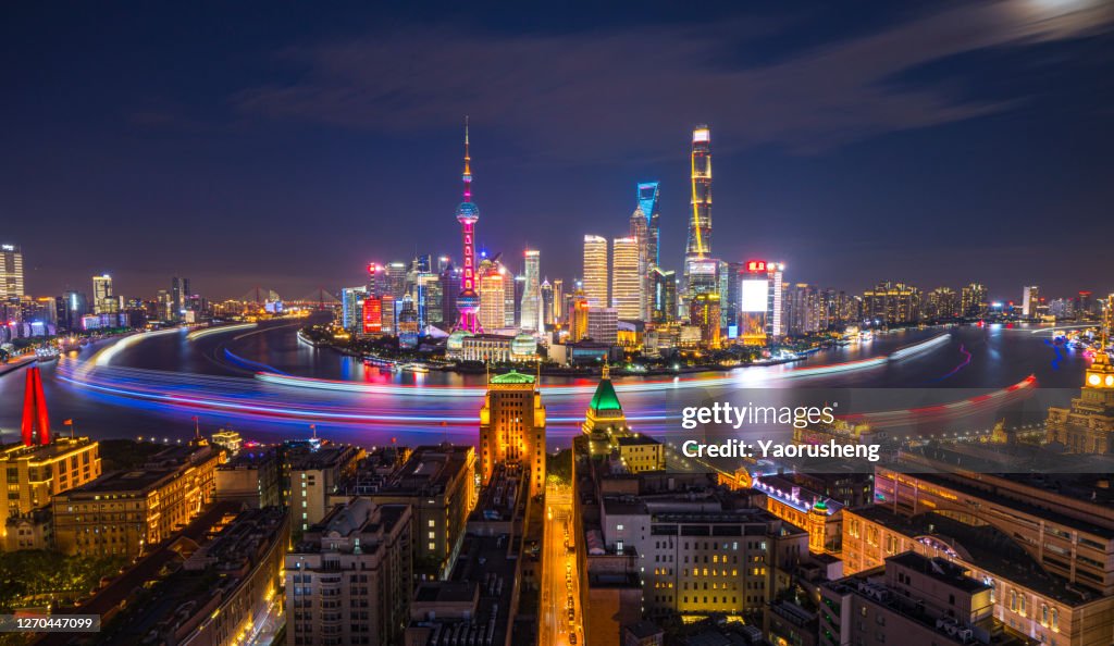 Beautiful Shanghai City night view