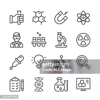 Science Icons — Monoline-Serie Science Icons — Monoline-Serie