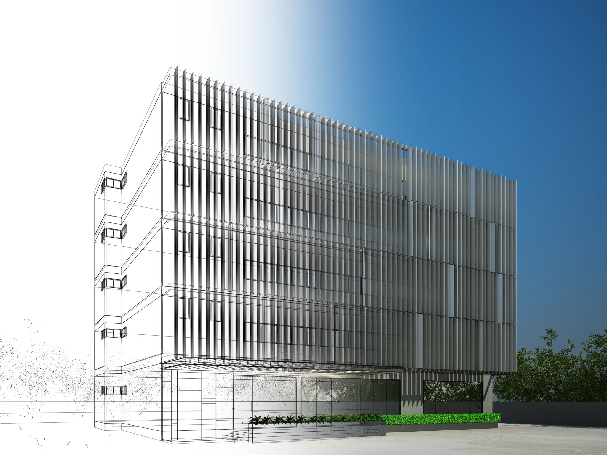 3D architectural rendering
