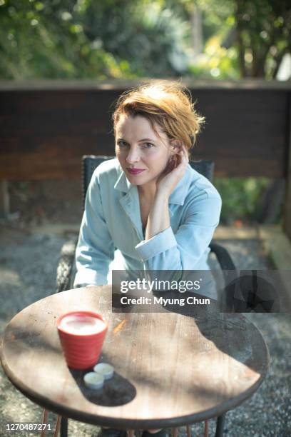 Filmmaker and actress Amy Seimetz is photographed for Los Angeles Times on August 18, 2020 in Los Angeles, California. PUBLISHED IMAGE. CREDIT MUST...