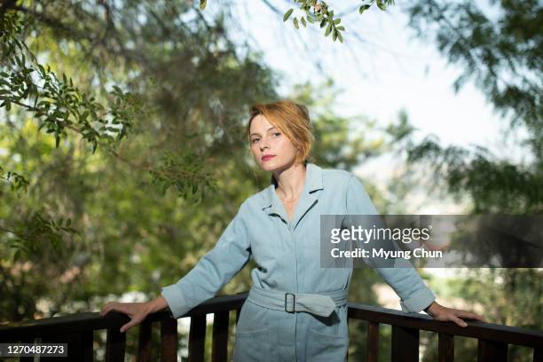 Filmmaker and actress Amy Seimetz is photographed for Los Angeles Times on August 18, 2020 in Los Angeles, California. PUBLISHED IMAGE. CREDIT MUST...