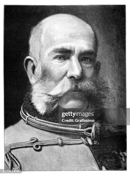 illustrations, cliparts, dessins animés et icônes de françois joseph ier empereur d’autriche portrait 1899 - franz joseph i of austria