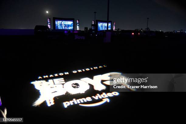 Signage is seen during Amazon Prime Video's "The Boys" Season 2 Drive-In Premiere & Fan Screening on September 03, 2020 in Los Angeles, California.