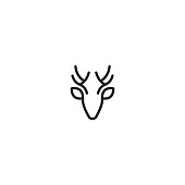 Deer Head Vector Logo Icon