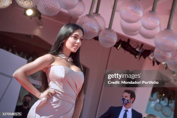 Spanish model Georgina Rodriguez at the 77 Venice International Film Festival 2020. The Human Voice Red Carpet. Venice , September 3rd, 2020