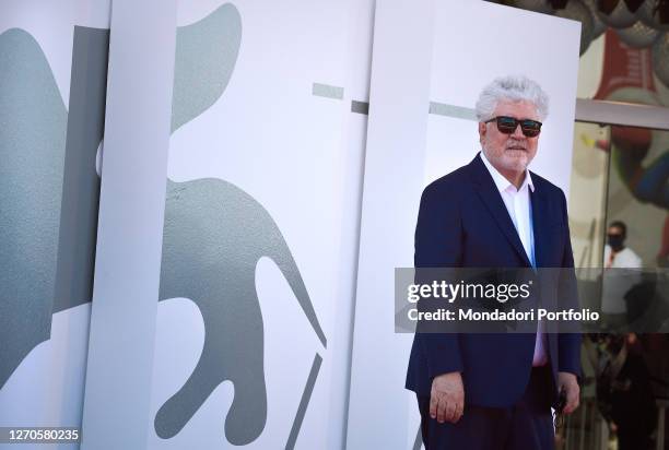 Spanish director Pedro Almodovar at the 77 Venice International Film Festival 2020. The Human Voice Red Carpet. Venice , September 3rd, 2020