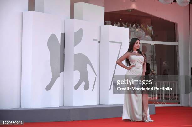 Spanish model Georgina Rodriguez at the 77 Venice International Film Festival 2020. The Human Voice Red Carpet. Venice , September 3rd, 2020