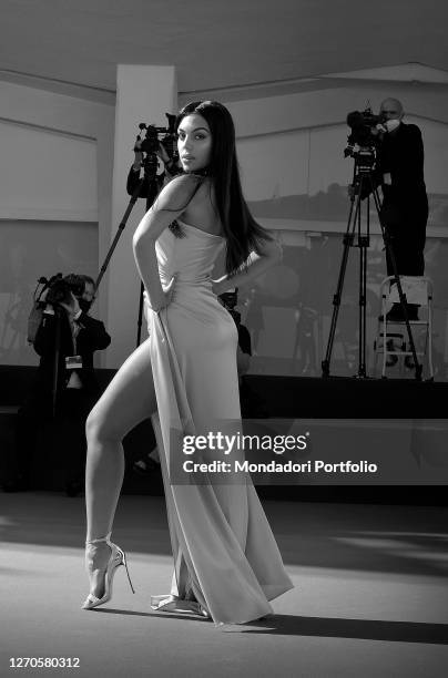 Spanish model Georgina Rodriguez at the 77 Venice International Film Festival 2020. The Human Voice Red Carpet. Venice , September 3rd, 2020