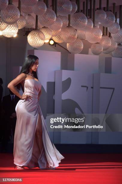 Spanish model Georgina Rodriguez at the 77 Venice International Film Festival 2020. The Human Voice Red Carpet. Venice , September 3rd, 2020