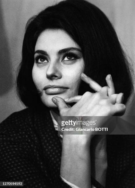 Sophia Loren dans le film "Le couteau dans la plaie" d'Anatole Litvak en 1961