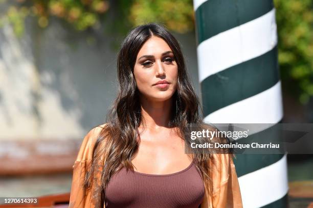 Cecilia Rodriguez is seen arriving at the Excelsior during the 77th Venice Film Festival on September 04, 2020 in Venice, Italy.