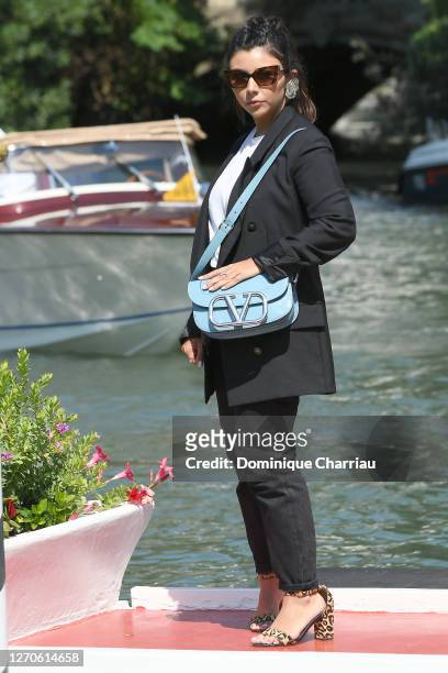 Lavinia Fuksas is seen arriving at the Excelsior during the 77th Venice Film Festival on September 04, 2020 in Venice, Italy.