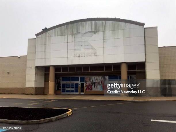 The exterior of a former Kmart store in Huntington, New York that is shown on September 2, 2020. The signs have been removed, and the building is...