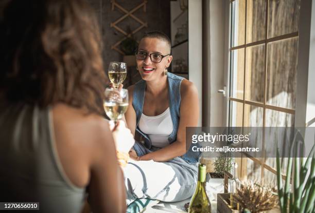 lgbt lesbian couple love moments happiness concept - lesbian date stock pictures, royalty-free photos & images