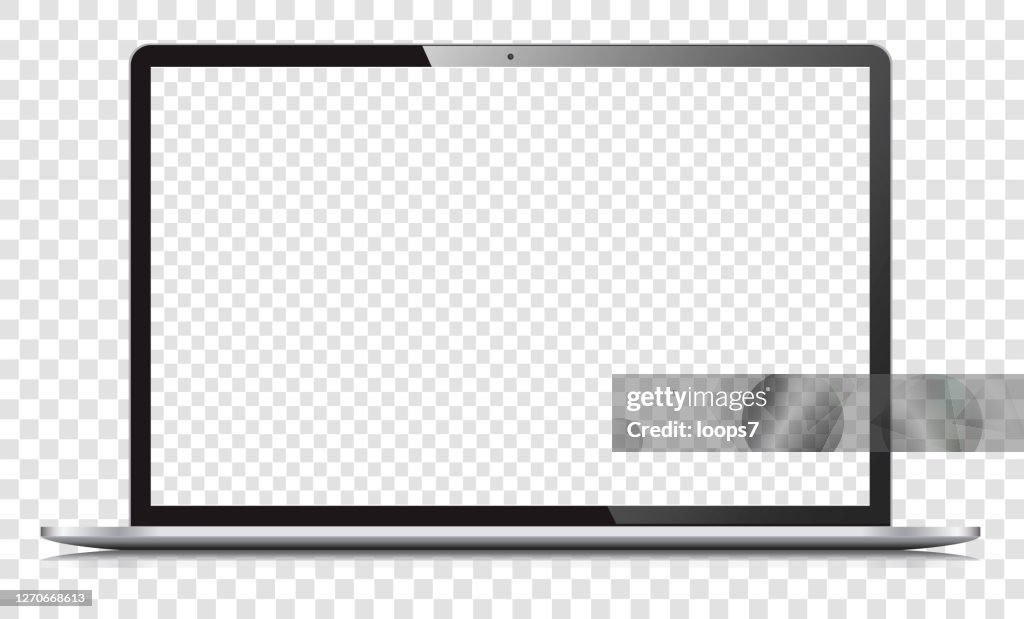 Vektor realistiska Modern Laptop