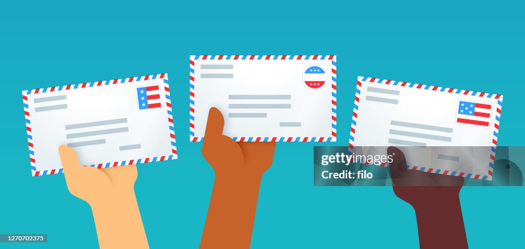 Patriotic Letters Voting By Mail