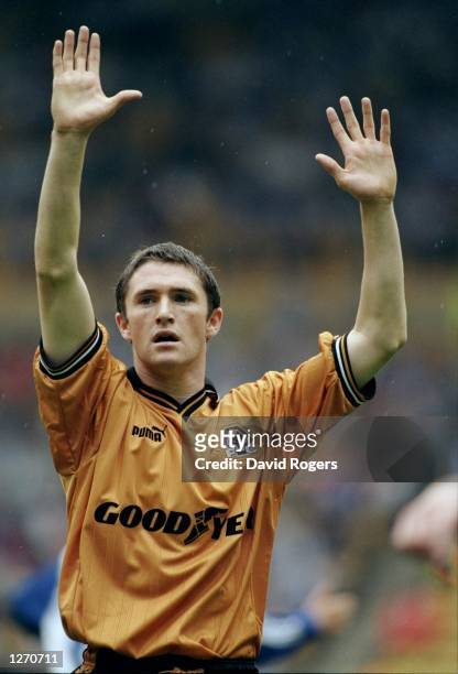 Robbie Keane of Wolverhampton Wanderers during the Nationwide Division One game against Stockport County at Molineux, Wolverhampton, England. The...