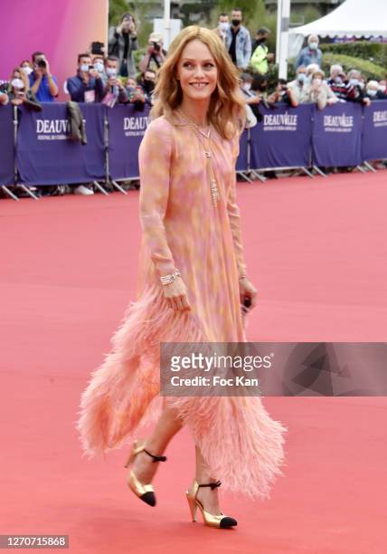 Vanessa Paradis attends the opening ceremony at 46th Deauville American Film Festival on September 04, 2020 in Deauville, France.