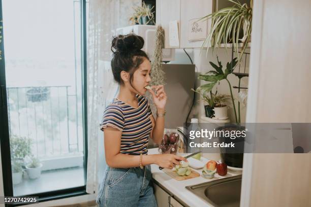 preparing the healthy meal in daily life-stock photo - fab fragment stock pictures, royalty-free photos & images
