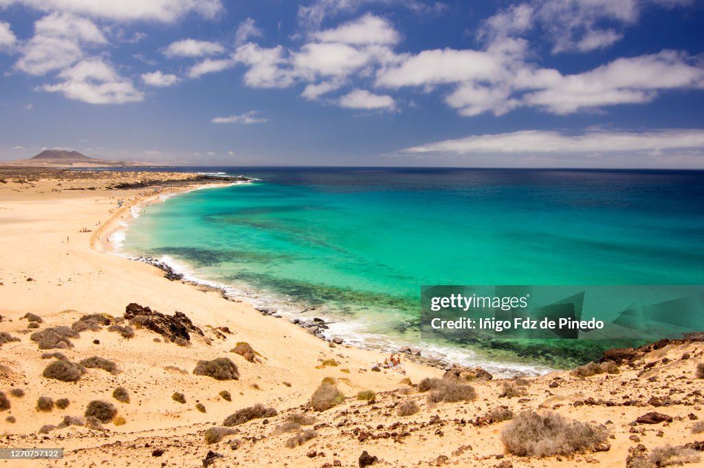 Playa de las Conchas in La Graciosa, Canary Islands, Spain.
