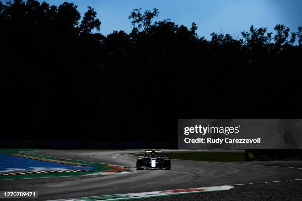 Pierre Gasly of France driving the Scuderia AlphaTauri AT01 Honda on track during qualifying for the F1 Grand Prix of Italy at Autodromo di Monza on...