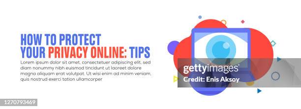 design element related to online privacy, internet security, computer crime - security expert stock illustrations