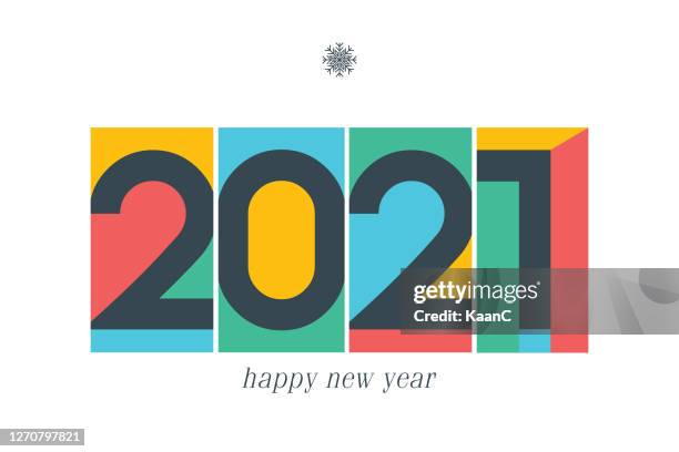 2021 new year logo. holiday greeting card. vector illustration. holiday design for greeting card, invitation, calendar, etc. stock illustration - 2021 logo stock illustrations