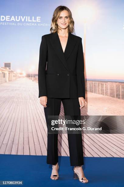 Christine Gautier attends the "Teddy" photocall at 46th Deauville American Film Festival on September 05, 2020 in Deauville, France.