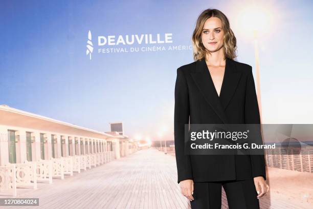 Christine Gautier attends the "Teddy" photocall at 46th Deauville American Film Festival on September 05, 2020 in Deauville, France.